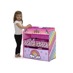 Meuble de rangement enfant motif licorne