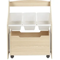 Meuble de rangement pour jouets 3 casiers 1 bac