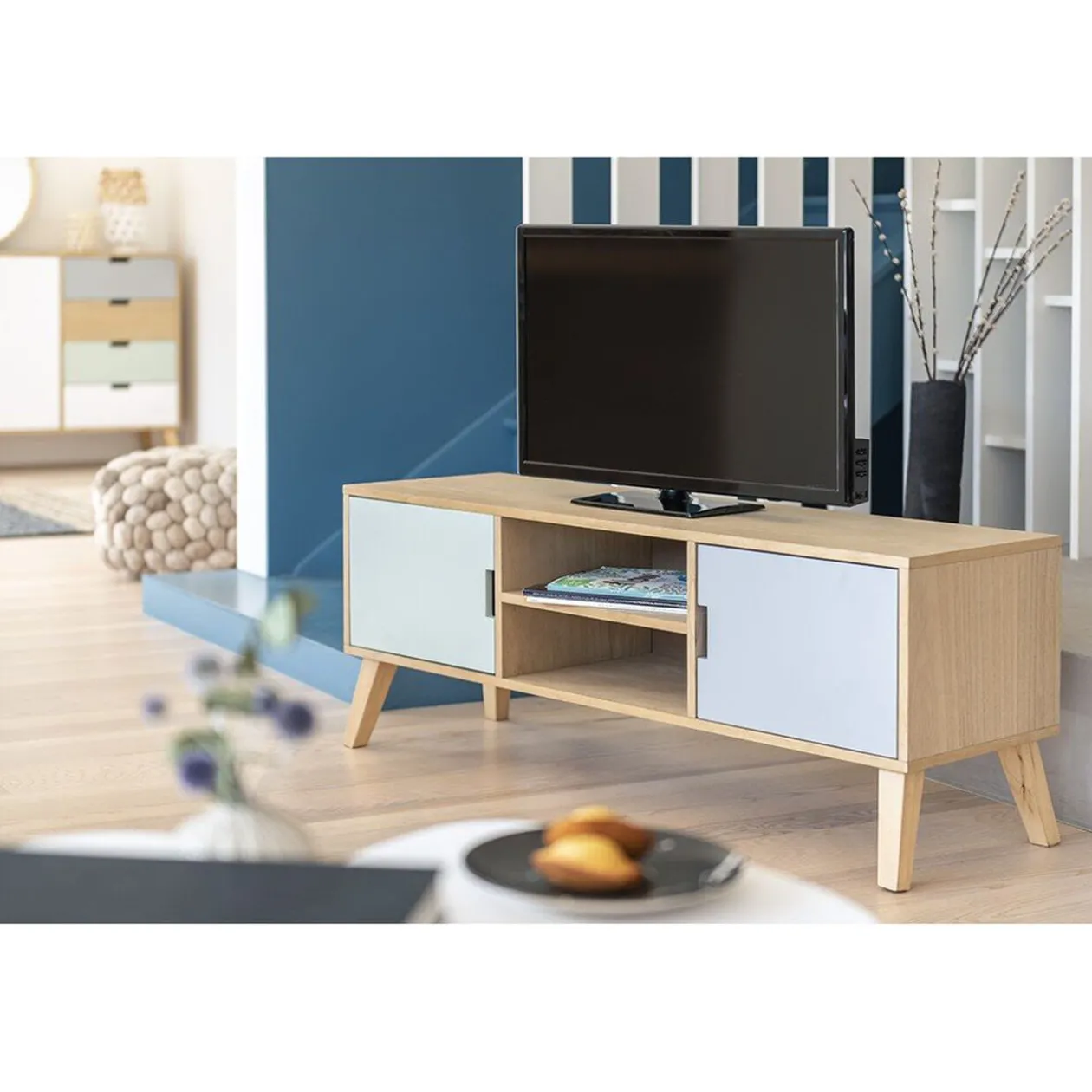 Meuble TV Pia multicolore