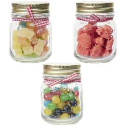 Mini bocal en verre x3