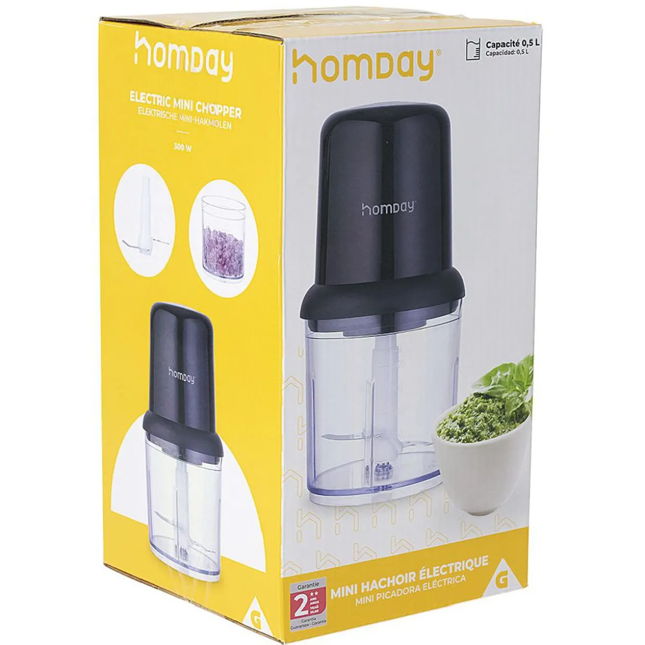 Mini hachoir électrique Homday 0,5 L