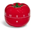 Minuteur forme tomate rouge Ø7xH6cm