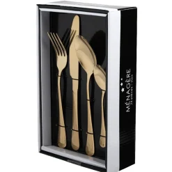 Ménagère dorée inox 24 pièces
