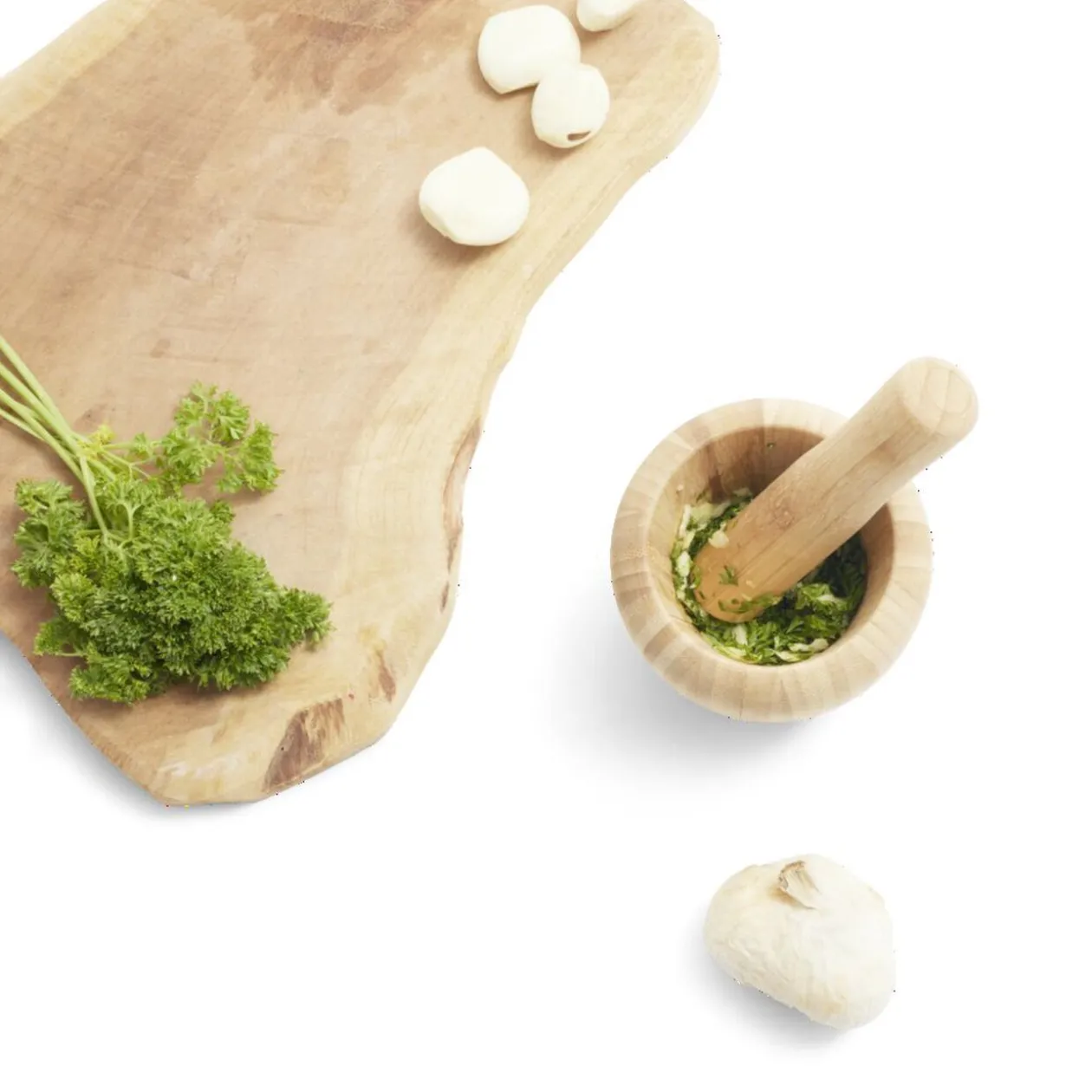 Mortier en bambou H14,5cm