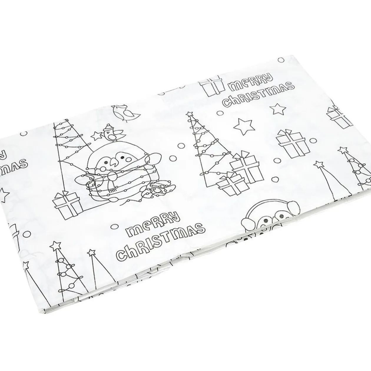 Nappe à colorier motifs Noël 135x240cm