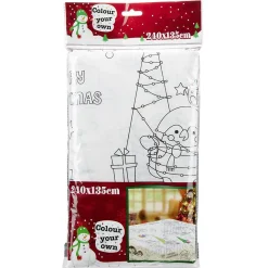 Nappe à colorier motifs Noël 135x240cm