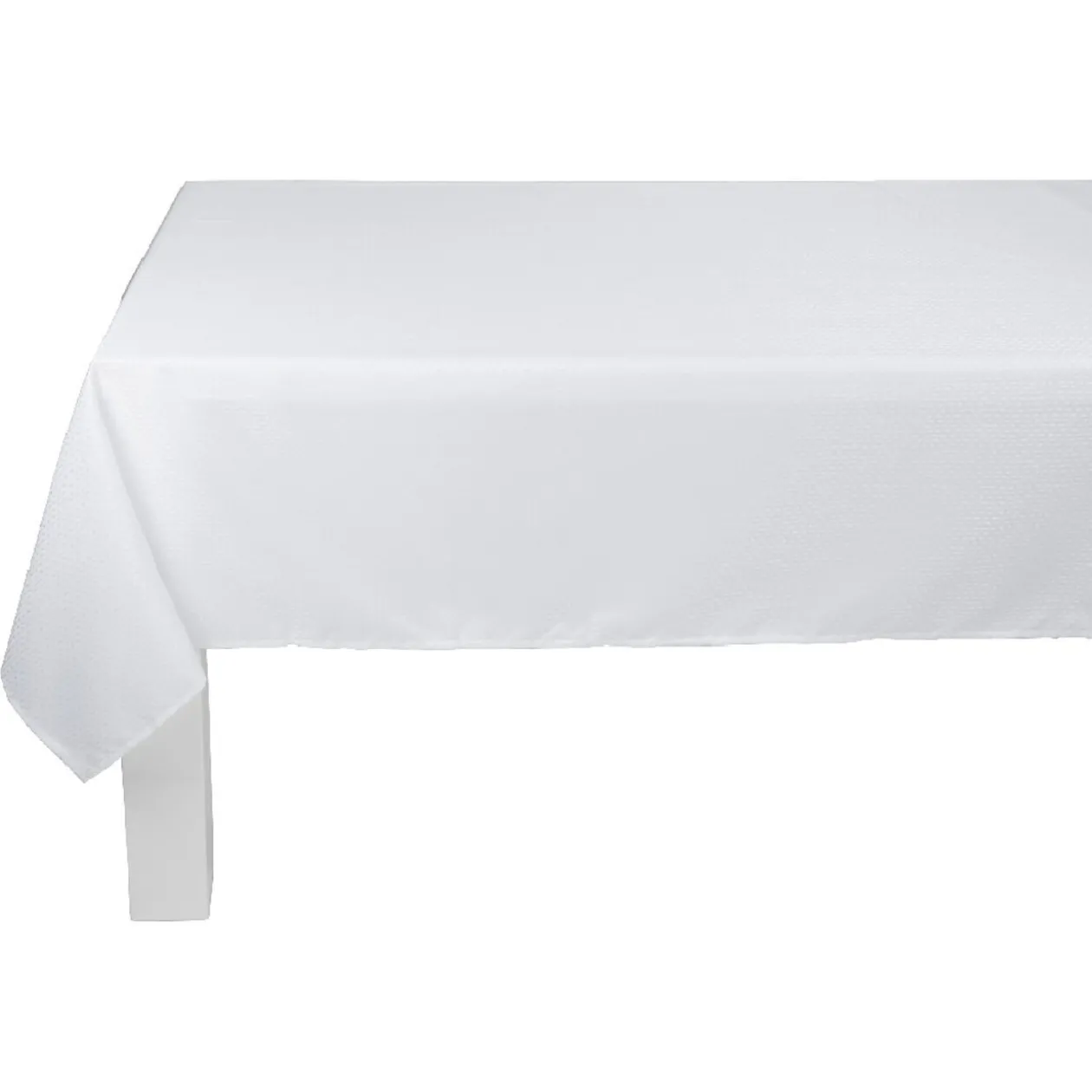 Nappe anti-taches Jacquard enduit et 8 serviettes assorties