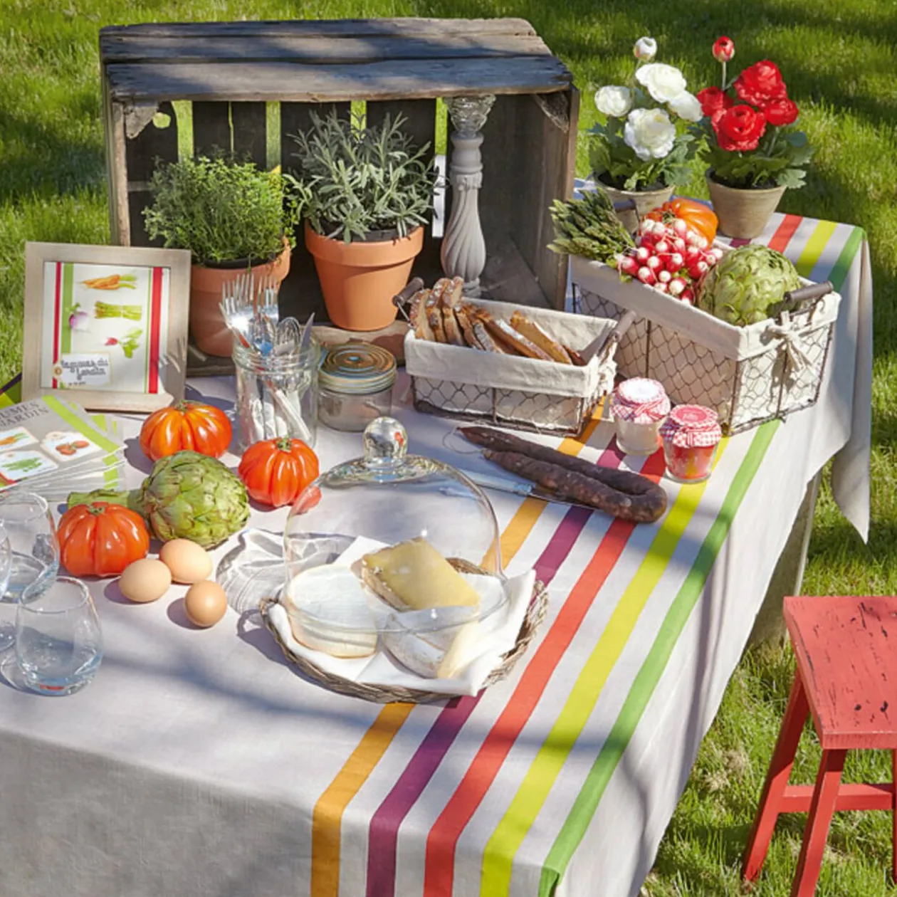 Nappe colorée Muranu intemporel