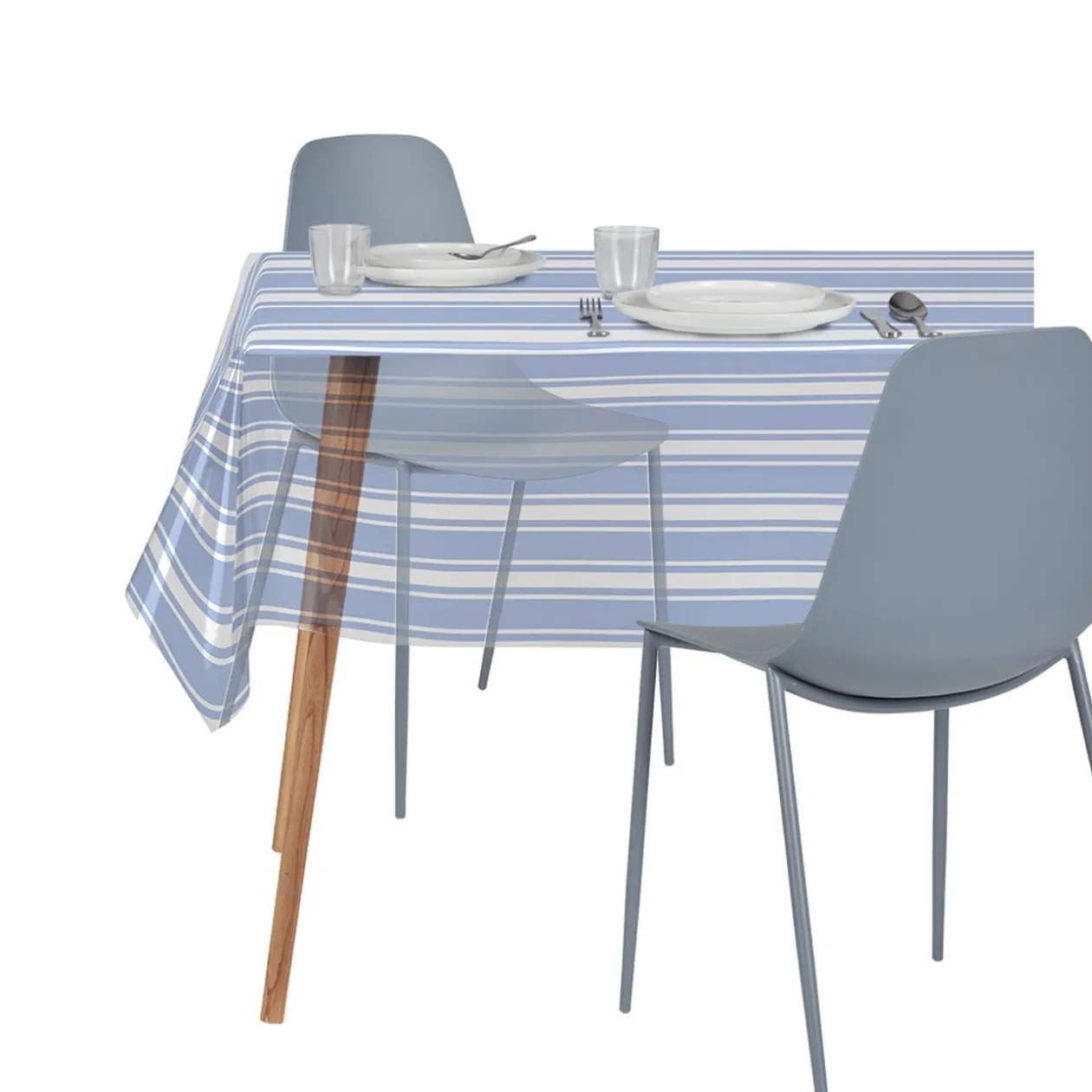 Nappe cristal imprimé imperméable antitâches 140x240cm