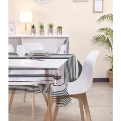 Nappe cristal rectangulaire imprimé 6/8 personnes 140x240 cm