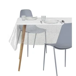 Nappe cristal rectangulaire transparente motif feu d'artifice 140x240cm