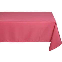 Nappe de table rectangulaire rose fuchsia unie
