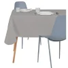 Nappe en tissu 140x200cm polyester gris clair