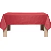 Nappe enduite rectangulaire rouge