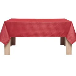Nappe enduite rectangulaire rouge