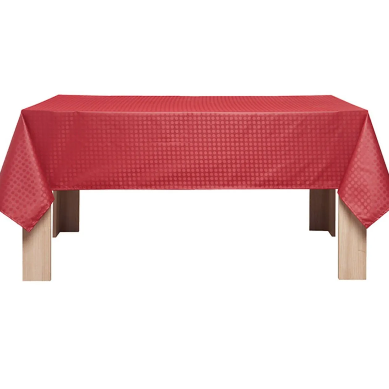 Nappe enduite rectangulaire rouge