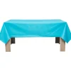 Nappe enduite rectangulaire bleue turquoise