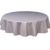 Nappe enduite ronde grise