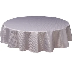 Nappe enduite ronde grise