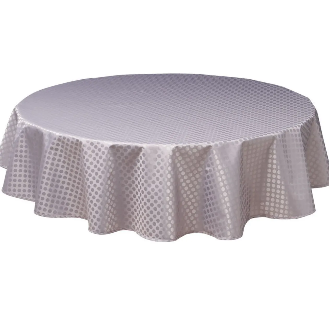 Nappe enduite ronde grise