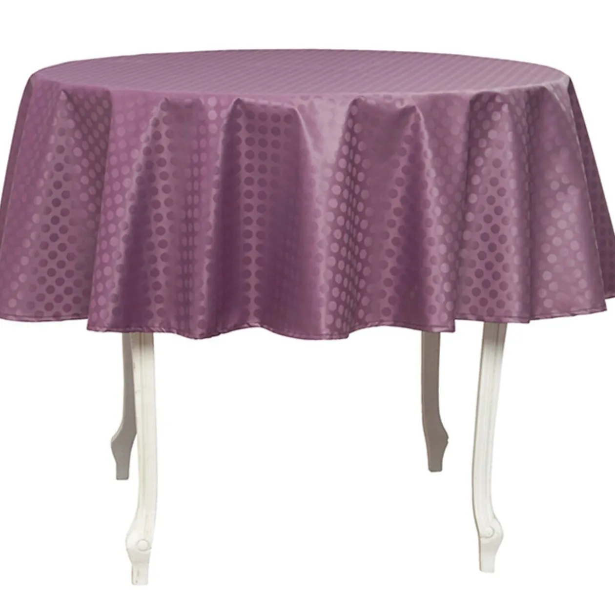 Nappe enduite ronde prune