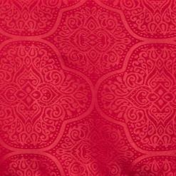 Nappe jacquard rouge motif arabesque L 350 cm