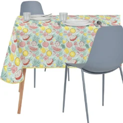 Nappe polyester imprimé fruits multicolore 140x250 cm