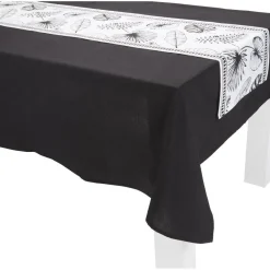 Nappe rectangulaire + chemin de table en coton