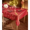 Nappe rectangulaire au décor doré 140x300