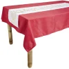 Nappe rectangulaire avec chemin de table imprimé décor réveillon