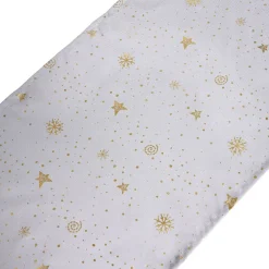 Nappe rectangulaire avec chemin de table imprimé décor réveillon