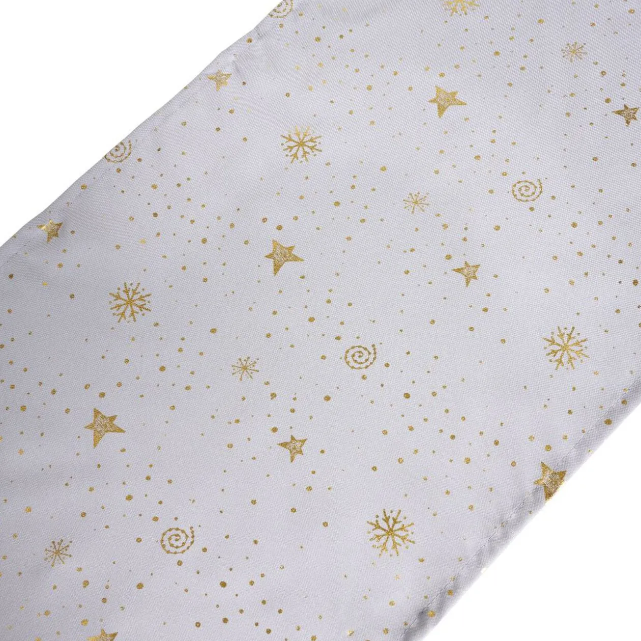 Nappe rectangulaire avec chemin de table imprimé décor réveillon