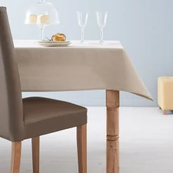 Nappe rectangulaire beige pailletté