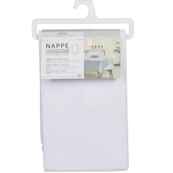 Nappe rectangulaire blanche unie