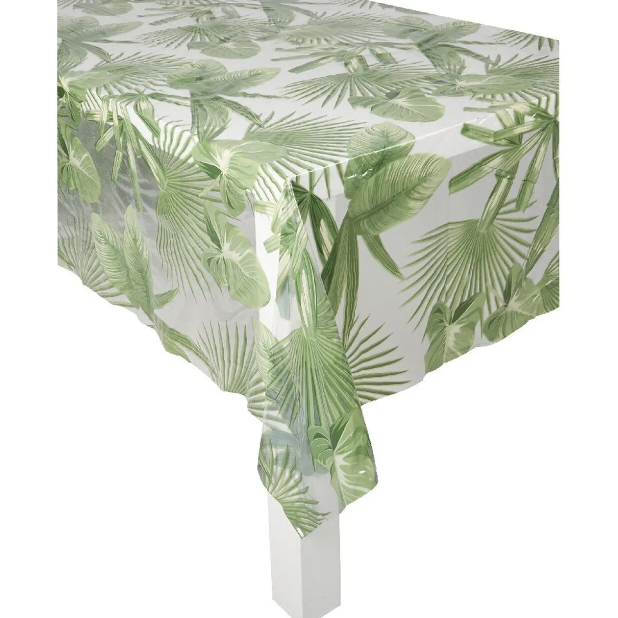 Nappe rectangulaire cristal design feuille tropical