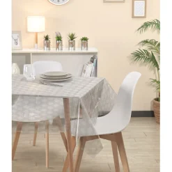 Nappe rectangulaire cristal imprimée 140x240 cm