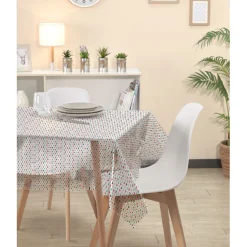 Nappe rectangulaire cristal imprimée 140x240 cm