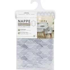 Nappe rectangulaire cristal imprimée 140x240 cm