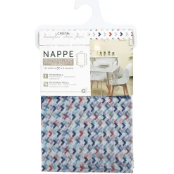 Nappe rectangulaire cristal imprimée 140x240 cm