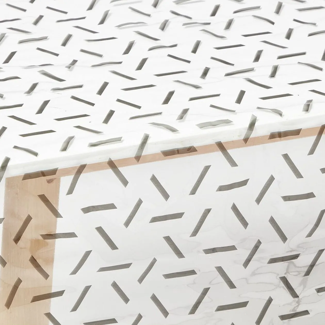 Nappe rectangulaire cristal imprimée 140x240 cm