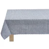 Nappe rectangulaire design Cyclade bleu blanc