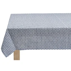 Nappe rectangulaire design Cyclade bleu blanc