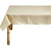 Nappe rectangulaire effet lin fil brillant 140 x 300 cm