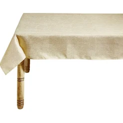 Nappe rectangulaire effet lin fil brillant 140 x 300 cm