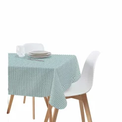 Nappe rectangulaire en coton et polyester motif croix