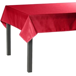 Nappe rectangulaire en tissu rouge