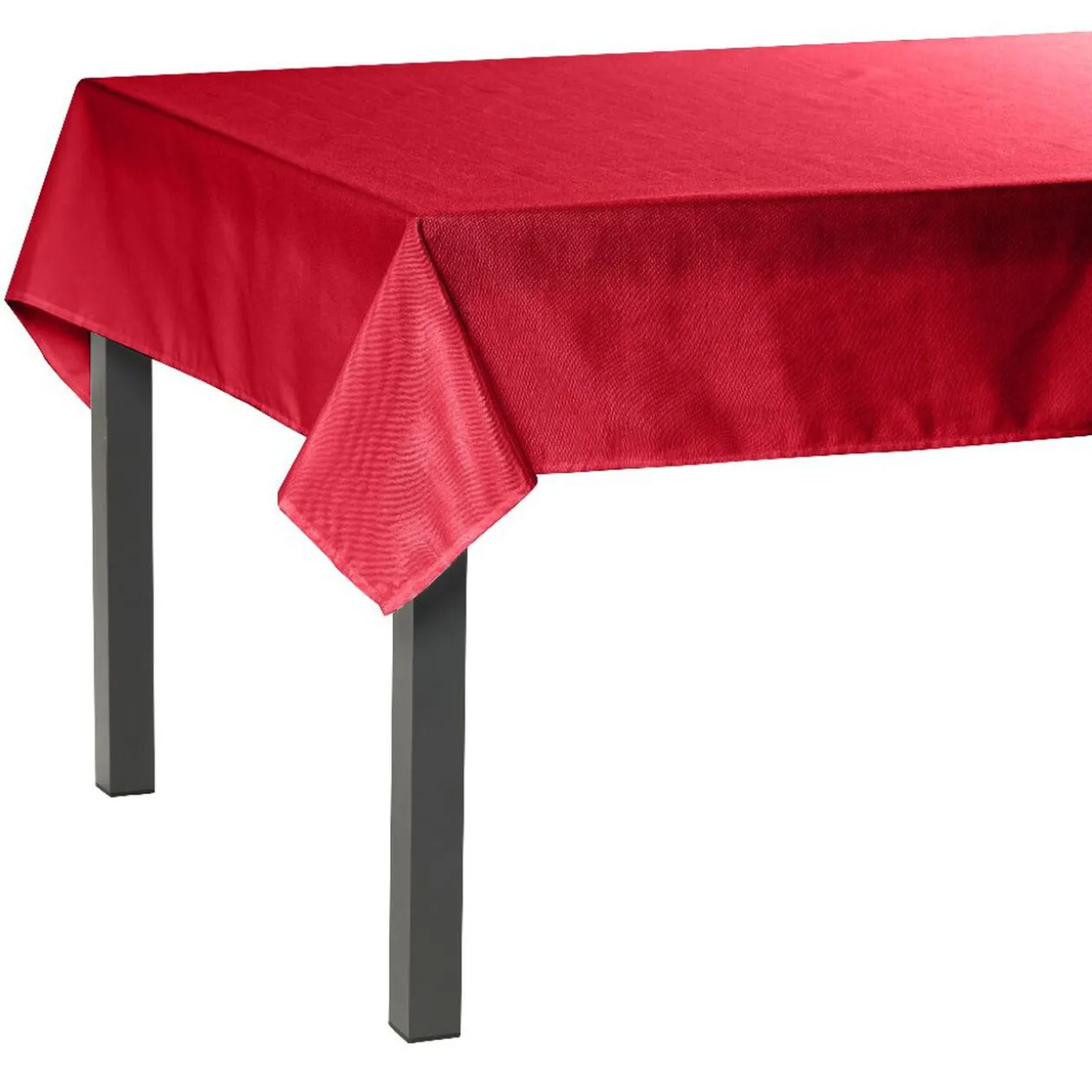 Nappe rectangulaire en tissu rouge