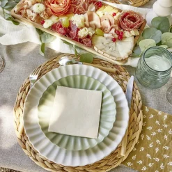 Nappe rectangulaire en tissu beige 140x250cm