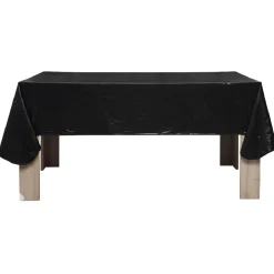 Nappe rectangulaire en toile ciree noir