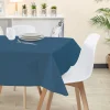 Nappe rectangulaire en toile ciree bleu